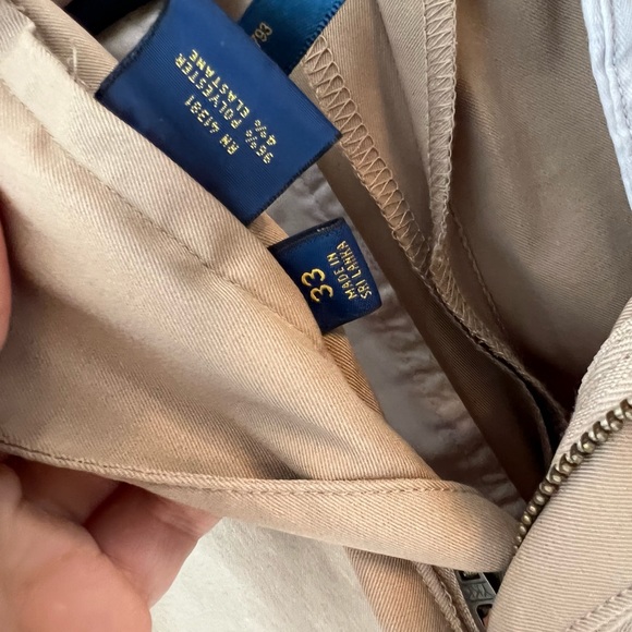 Ralph Lauren Performance Khaki Shorts Sz 33 - Picture 4 of 4